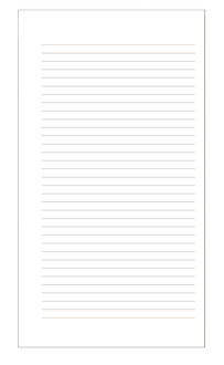 faint ruled journal refill pages for planner